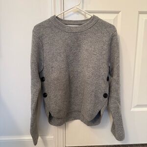ZARA Side Button Knit Sweater, Size Large EUC